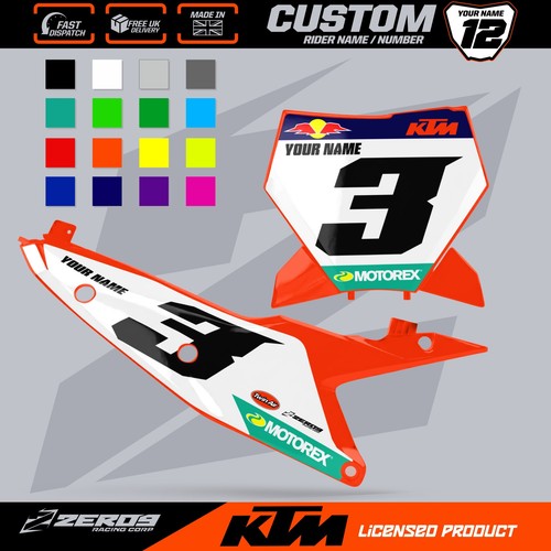 Ktm custom motocross targhe - ktm,