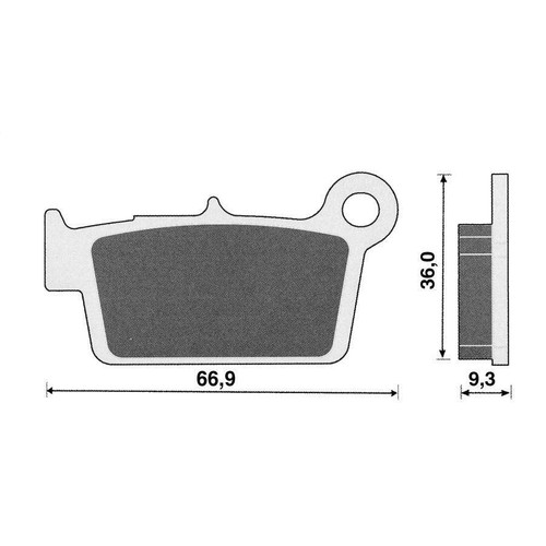 Coppia pastiglie 450 f - mx,